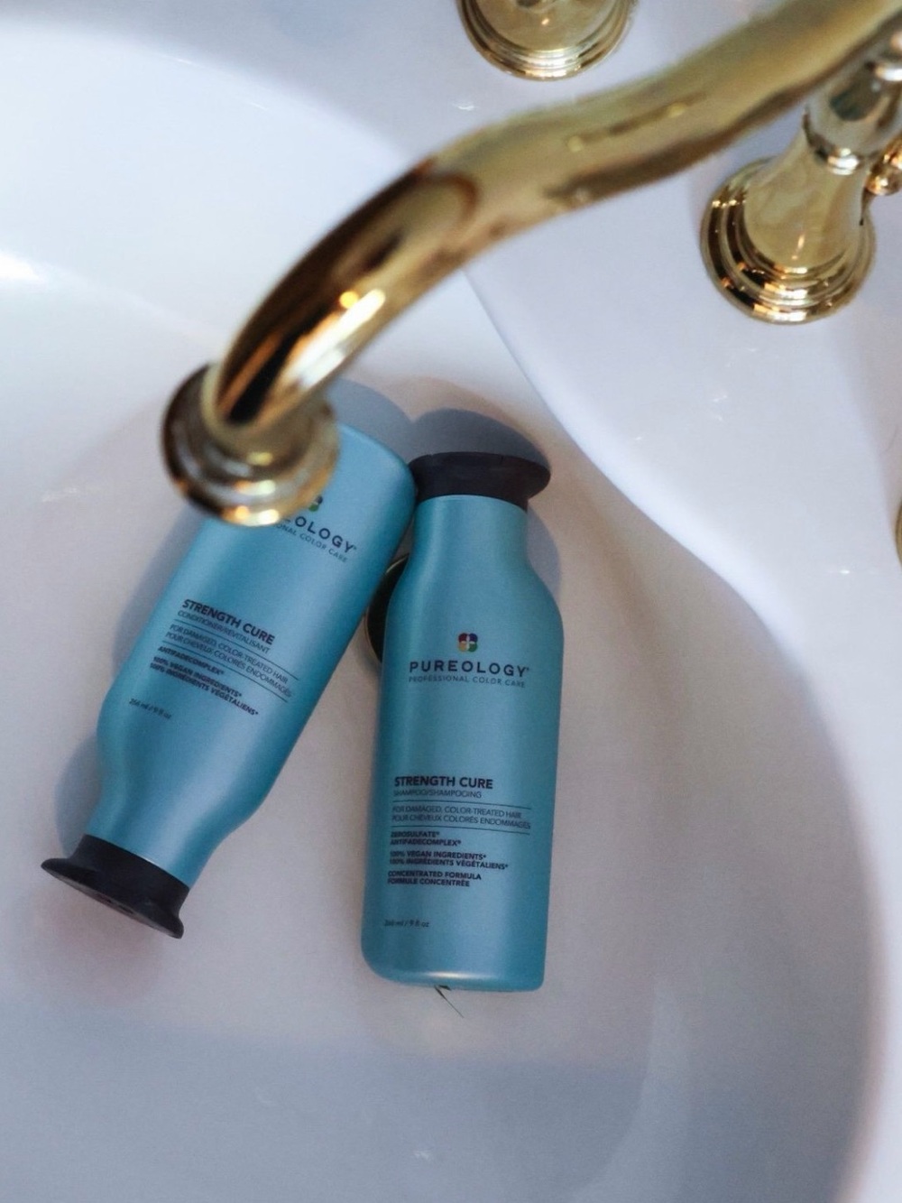 New Pureology Strength Cure Hair Care Shampoo & Conditioner Duo